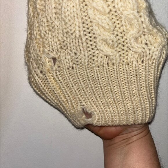 Arancrafts Sweater Women XL Wool Fisherman Cardigan Ireland - Picture 8 of 12